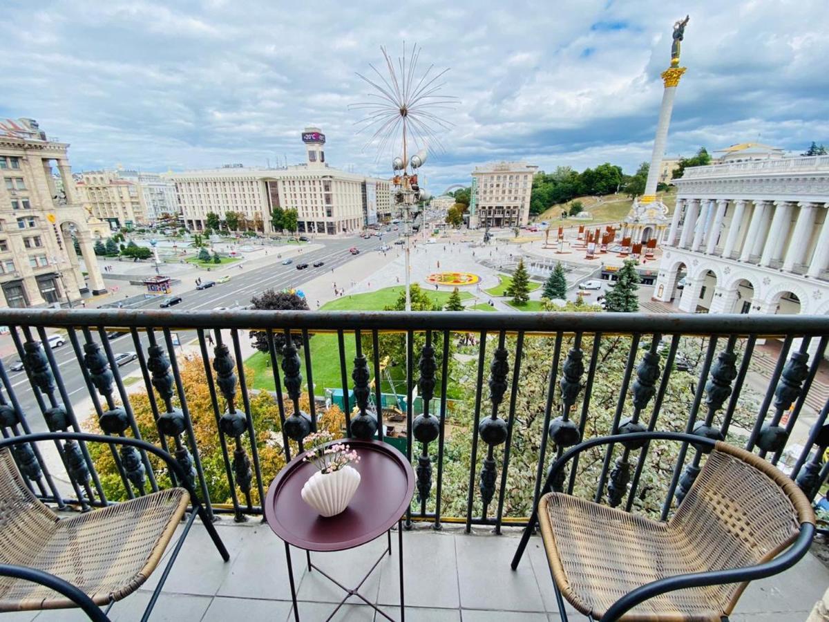 Ferienwohnung Amazing View Of Independence Square Kiew Exterior foto