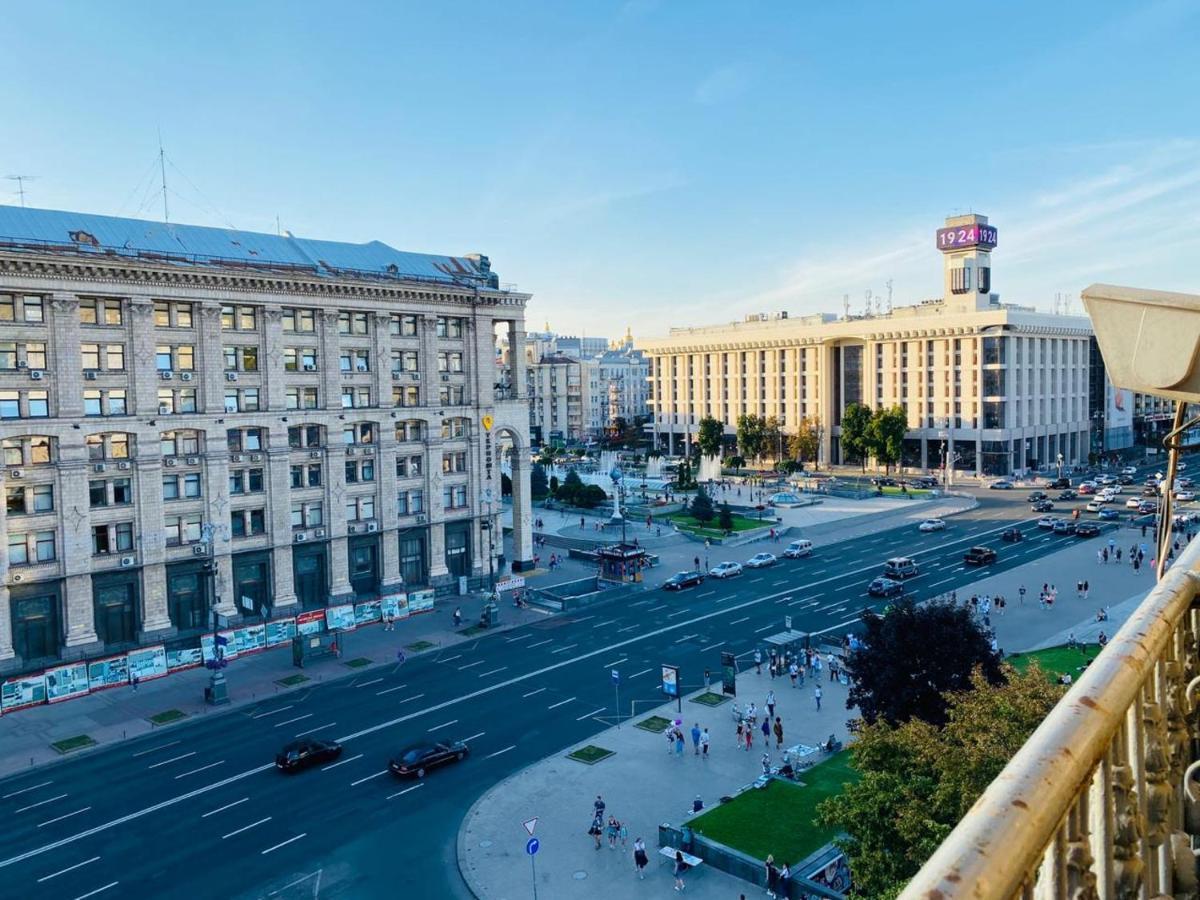 Ferienwohnung Amazing View Of Independence Square Kiew Exterior foto