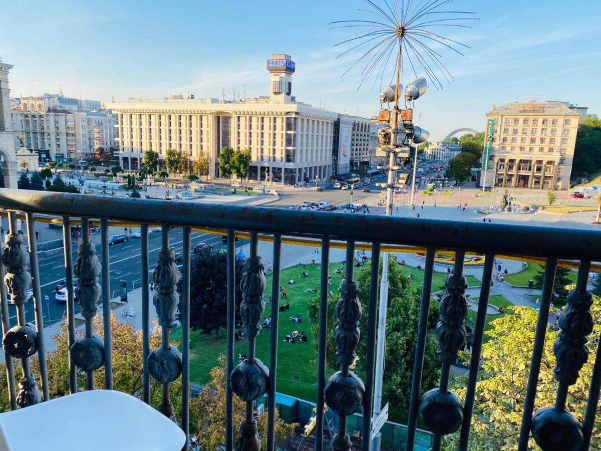 Ferienwohnung Amazing View Of Independence Square Kiew Exterior foto