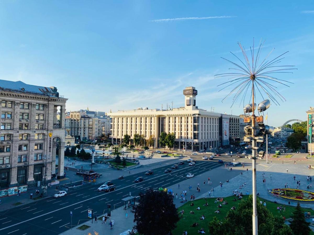 Ferienwohnung Amazing View Of Independence Square Kiew Exterior foto